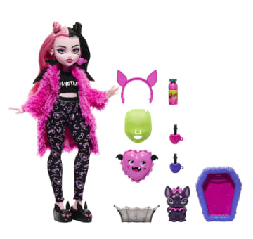 Monster High™ Doll And Sleepover Accessories, Draculaura™, Creepover Party™