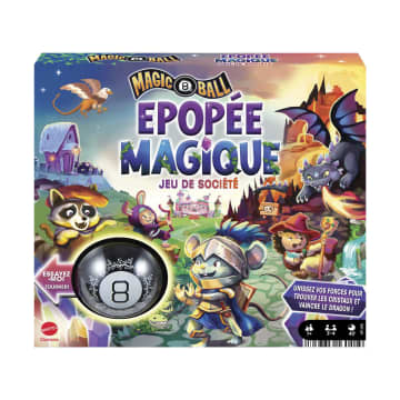 Mattel Games - Magic 8 Ball Epopée Magique - Jeu de société Famille - 7 ans et +