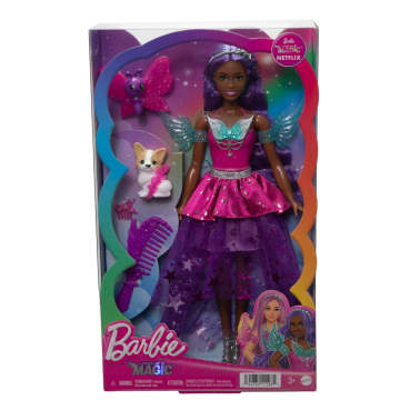 Barbie pop met 2 Sprookjesdierenvriendjes, Barbie 'Brooklyn' uit Barbie A Touch of Magic - Image 6 of 6