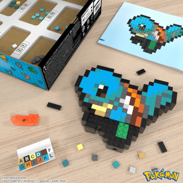 Mega Pokémon Pixel Squirtle Figurka Do Zbudowania