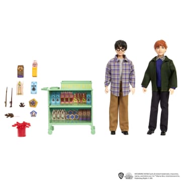 Harry Potter Speelgoed, Harry en Ron in de Zweinsteinexpres Poppen met accessoires