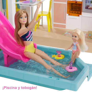 Barbie Dreamhouse 2021 Día y noche Casa para muñecas de juguete de 3 plantas con accesorios