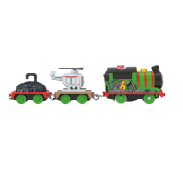 Thomas & Friends Motorized Talking Percy Engine with Harold Helicopter