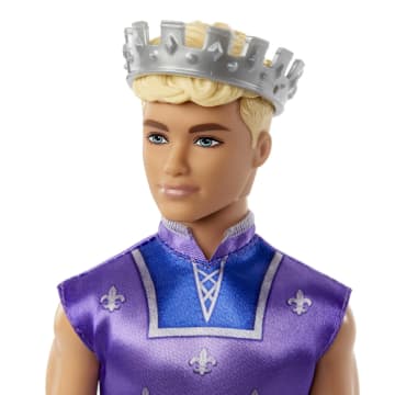 Barbie - Ken Prince blond avec couronne - Poupée Mannequin - 3 ans et +
