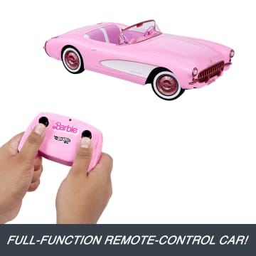 Hot Wheels Barbie Corvette RC, Corvette radiocomandata ispirata al film Barbie - Image 4 of 6