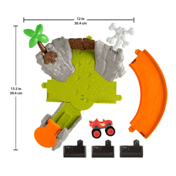 Fisher-Price Blaze Und Die Monstermaschinen Monstertruck Rennstrecke Spielset, Slam & Crash Blaze - Bild 4 von 6