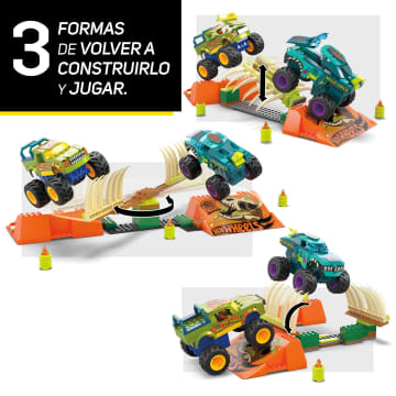 Mega Hot Wheels Mega-Wrex Pista De Acrobacias En El Cementerio - Image 5 of 6