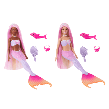 Barbie Syrenka Zmiana Koloru Lalka Asortyment