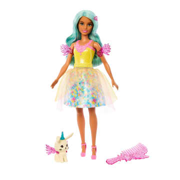 Barbie-Puppe mit märchenhaftem Outfit und Tierfreund, Teresa aus Barbie A Touch of Magic“ - Bild 1 von 6
