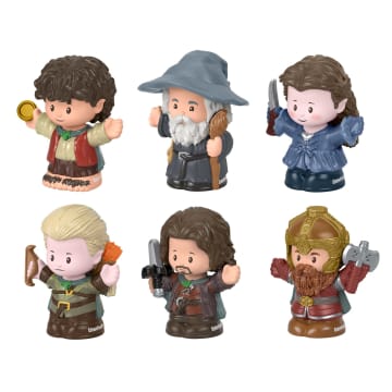 Conjunto De Figuras De Edición Especial De The Lord Of The Rings De Little People Collector, 6 Personajes