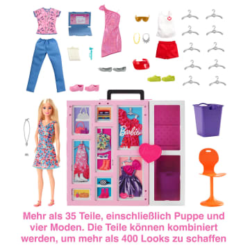 Barbie Traumkleiderschrank Mit Puppe, Moden & Accessoires