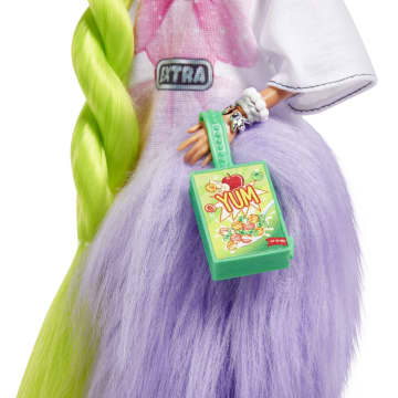 Barbie Extra Doll with Neon Green Hair and Pet Parrot - Image 4 of 7