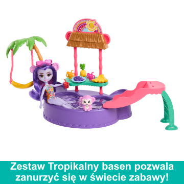Enchantimals Tropikalny Basen Zestaw + Lalka Małpka - Image 3 of 6