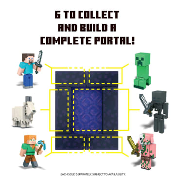 Minecraft Steve With Build-A-Portal Figure