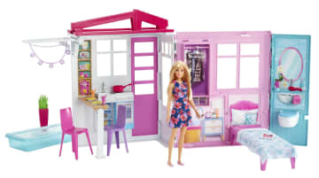 Barbie muñeca, casa, muebles y accesorios