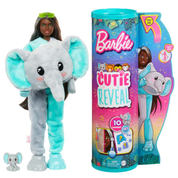 Barbie Cutie Reveal Serie Amigos de la jungla Elefante - Imagen 1 de 7