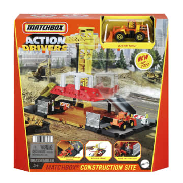 Matchbox Obra en construcción Pista para coches de juguete incluye 1 vehículo - Imagen 6 de 7