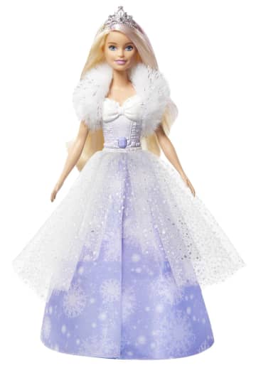 Кукла Barbie Снежная принцесса (с раскрывающимся платьем)