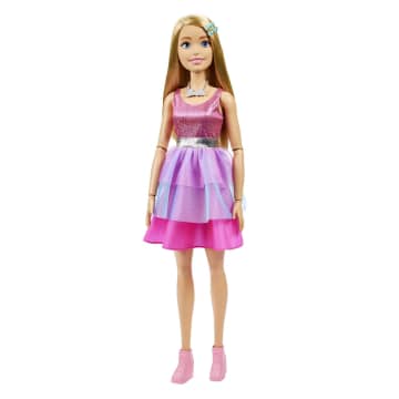 Μεγάλη Κούκλα Barbie, Με Ύψος 71 Εκ., Ξανθά Μαλλιά Και Αστραφτερό Ροζ Φόρεμα - Image 5 of 6