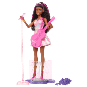 Barbie Carriere 65 Anniversario Bambola Pop Star E 10 Accessori Tra Cui Palco Con Funzionalità Di Movimento