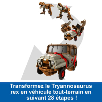 Jurassic World - T-Rex Transformation - Fierce Changer - Figurine Dinosaure - 8 Ans Et + - Imagen 3 de 7