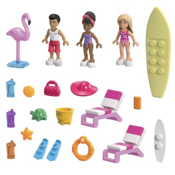 MEGA Barbie Bouw- en speelset Malibu Droomboot met 3 micropoppen (317 onderdelen)