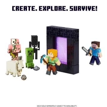 Minecraft Alex Build-A-Portal Figure - Image 5 of 8