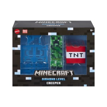 Minecraft Creeper Diamentowy poziom Kolekcjonerska figurka Zestaw