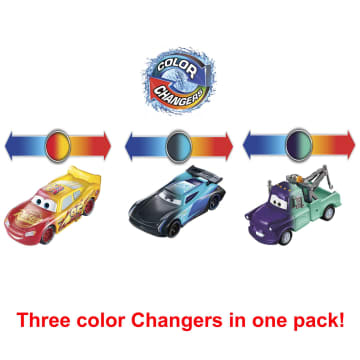 Disney and Pixar Cars Color Changers Lightning McQueen, Mater & Jackson Storm 3-Pack - Image 4 of 6