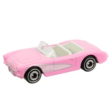 Hot Wheels Barbie Auto, Roze Metalen Corvette Op Een Schaal Van 1:64, Uit Barbie The Movie