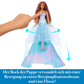 Disney „Arielle, Die Meerjungfrau“-Modepuppe Mit Verwandlungsfunktion, Verwandlung Von Mensch Zu Meerjungfrau