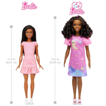 Barbie - Ma Première Barbie - Poupée Brune - Poupée Mannequin - 3 Ans Et +