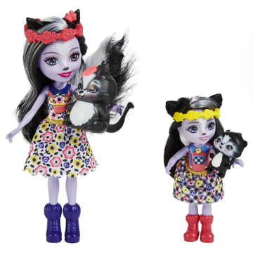Enchantimals Sage Skunk Puppe + Little Sister