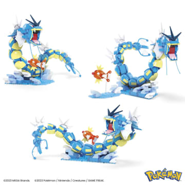 Mega Pokémon Magikarp, Bouwset Met 2 Actiefiguren (411 Onderdelen) Speelgoed Voor Kinderen - Imagen 4 de 6