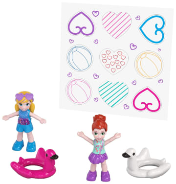 Polly Pocket Flamingo-Schwimmring Schatulle