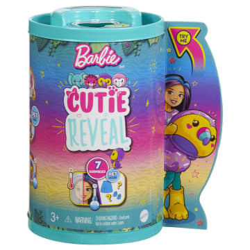 Barbie Small Dolls and Accessories, Cutie Reveal Chelsea Toucan Doll, Jungle Series - Image 6 of 7