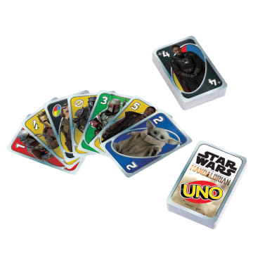 Mattel Games - Uno Star Wars The Mandalorian - Jeu De Cartes Famille - 7 Ans Et +
