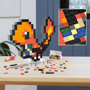 Mega Pokémon Bloques De Construcción Pixel Art Charmander