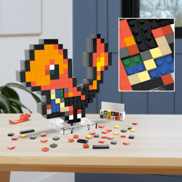 Mega Pokémon Glumanda Pixel Art