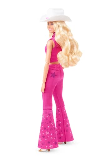 Barbie Signature The Movie, Margot Robbie als Barbie Puppe zum Film im pinken Western-Outfit mit Cowboyhut - Bild 5 von 6