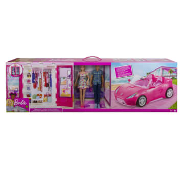 Barbie & Ken Puppe, Kleiderschrank und Cabrio