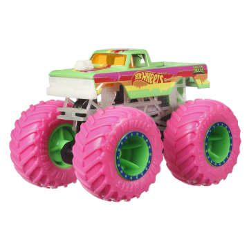 Hot Wheels Monster Trucks Vehículo Glow Coche de juguete - Imagen 6 de 8