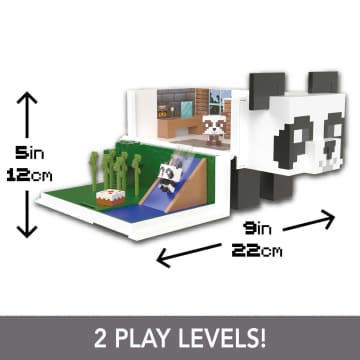 Minecraft Mob Head Minis Panda Playhouse Playset