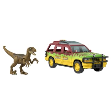 Jurassic World - Ford Explorer Dégât Sensoriel - Figurine Dinosaure - 4 ans et + - Image 1 of 7