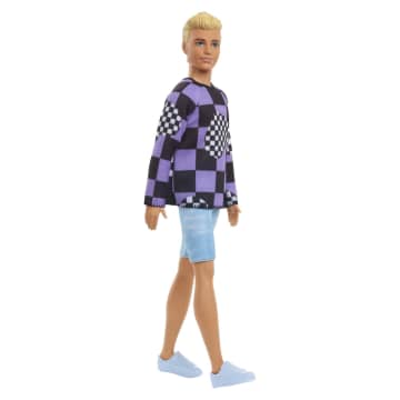 Barbie Fashionistas Puppe im karierten Pullover - Bild 5 von 6