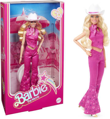 Barbie The Movie - Margot Robbie, bambola  da collezione con abito western  e cappello da cowboy - Image 1 of 6
