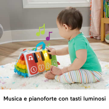 Fisher-Price Palestrina Baby Piano, Giocattolo Per Il Gioco Distesi Sul Pancino Con Luci E Musica
