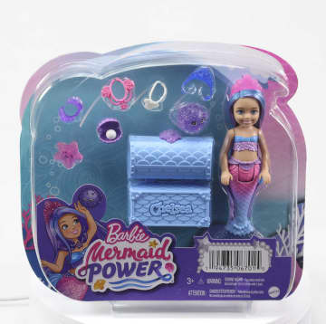 Barbie – Barbie Mermaid Power Poupée Chelsea Sirène Avec 2 Animaux - Image 6 of 7