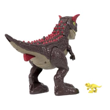 Imaginext Jurassic World Carnotauro, dinosauro giocattolo con aculei attivabili, giocattoli da 2 pezzi per l'età prescolare - Image 5 of 6