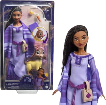 Disney Wish Coffret Aventure Asha Du Royaume De Rosas, Poupée Articulée Avec Vêtements Amovibles, Compagnons Animaux Et Accessoires, Jouets Inspirés Du Film - Image 1 of 6